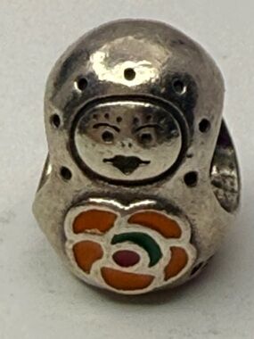 Retired Pandora Matryoshka Babushka Doll Charm 790582ER ALE 925